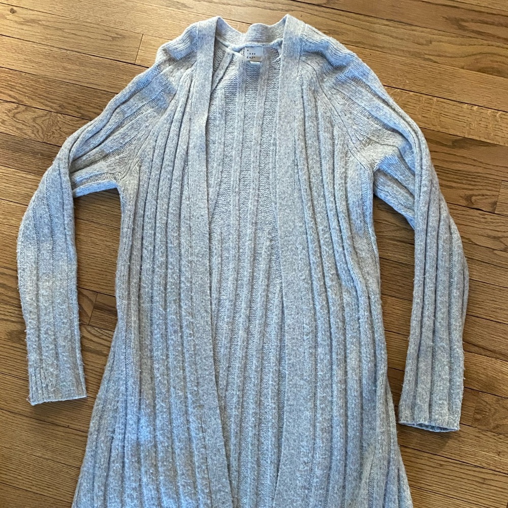 Long gray sweater